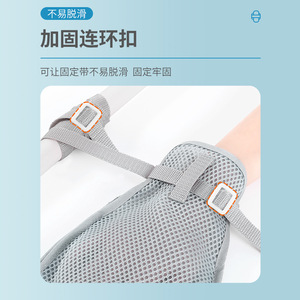 Gants anti-extraction avec fermeture éclair pour la rééducation des mains, sangles de fixation pour un ajustement sécurisé - Product Image 1