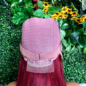 Perruque populaire en <span class=keywords><strong>cheveux</strong></span> humains Remy Chunling, 13x4, sans colle, avec dentelle transparente, <span class=keywords><strong>couleur</strong></span> 99J de luxe, coupe bob droite, pour défilé de mode et sortie décontractée - Product Image 6