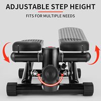 Equipo de entrenamiento en casa Stepper de escalera para ejercicio Mini Steppers con banda de resistencia Hydraulic Fitness Stepper