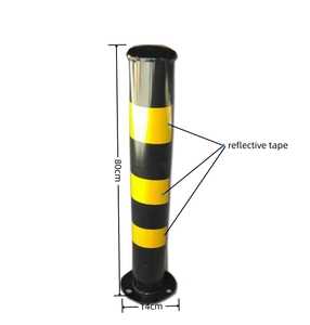 Poteau de signalisation routière en métal pour barrière de sécurité, vente directe usine - Product Image 4