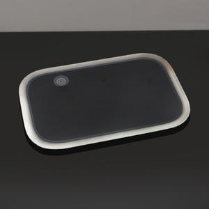 Fabrika özelleştirilmiş duvara monte tek taraflı şarj edilebilir ışıklı Oval ayna - Product Image 4