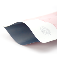 Sachet d'emballage 3 côtés scellés en aluminium mat laminé, imprimé sur mesure par gravure, thermoscellable, pour masques faciaux et lotions, résistant à l'humidité