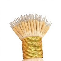 Extensions de cheveux 100% Remy en cheveux humains, extensions à pointe en I, extensions à micro-perles en kératine, extensions de cheveux invisibles sans couture pour salon