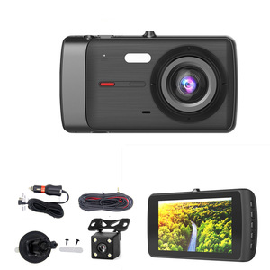 Caméra embarquée double objectif 4 pouces F66, boîte noire de voiture, enregistreur vidéo de voiture 1080P, vente chaude - Product Image 1