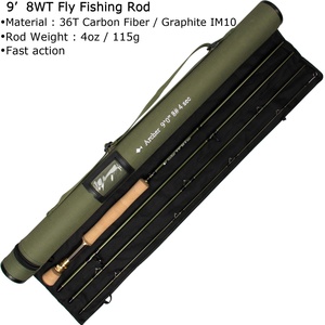 Canna da pesca a mosca in grafite IM10/36T Stream Archer 4 sezioni canna da pesca a mosca ad azione rapida - Product Image 6