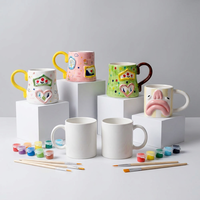 Nouveau Doodle éducatif main peinture dessin jouet enfants bricolage tasse plâtre peinture artisanat Kit