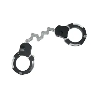 UMEDO双锁铰链黑色钢防水安全盘手柄杆安全钥匙握把锁摩托车链锁