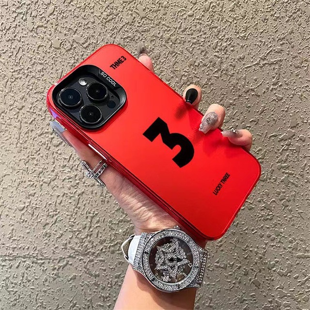 Premium Lucky Number Compatible for IPhone17 16 Pro Max Case Chinese Red 15 New 14/13 Apple 12 PC Magnetic Protector Covers