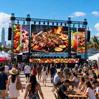 Pantalla LED P2.976 de 7680Hz de Alta Frecuencia de Actualización con Empalme Sin Interrupciones para Eventos, Mercados Gourmet, Festivales y Suministro de Equipos para Eventos de Marca