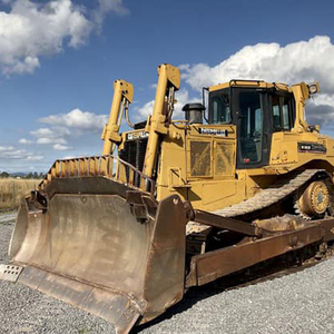 Topadora de cadenas Caterpillar D8R amarilla con capacidad de nivelación de 8.6m, equipo de construcción de alta eficiencia - Product Image 5