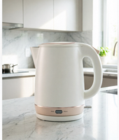 Bouilloire Électrique Sans Fil en Acier Inoxydable 1,8 L 1800 W avec Fonction Maintien au Chaud, Rotation à 360°, Arrêt Automatique et Ébullition Rapide pour Vente en Gros