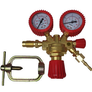 Régulateur d'acétylène italien GLOOR avec manomètre d'oxygène pour régulateur double ZINSER suisse pour acétylène-oxygène-CO2, soudage essentiel - Product Image 3