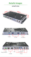 Mini PC Industrial de Alto Rendimiento sin Ventilador, Intel I7-10710U de 6 Núcleos, 4 LAN Gigabit, 4COM RS232/RS485, TPM2.0 para Computación en Borde