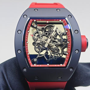 New Luxury Mechanical Men <b>Watch</b> RM055 – Transparent Dial, Sapphire Crystal <b>Case</b>, Precision Chronograph - Product Image 2