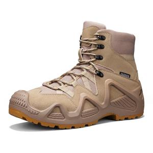 รองเท้าเดินป่าสำหรับใช้งานกลางแจ้ง รองเท้าผู้ชายแบบหุ้มข้อกลางน่อง กันน้ำและกันลื่นสำหรับผู้ชาย - Product Image 1