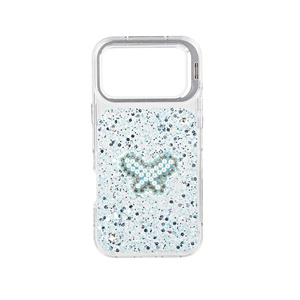 <span class=keywords><strong>Coque</strong></span> de téléphone 3-en-1 en résine papillon scintillante, ornée de perles et de diamants, avec cadre d'objectif et béquille pour <span class=keywords><strong>iPhone</strong></span> 15 16 17 - Product Image 3