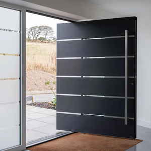 Italie Meilleure vente <span class=keywords><strong>grande</strong></span> poignée serrure intelligente portes d'entrée avant porte d'entrée sécurité luxe sécurité porte pivotante en acier inoxydable pour les maisons - Product Image 2