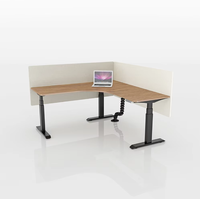 Bureau debout électrique réglable en hauteur Smartfuniture Noir Élégant