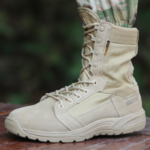 รองเท้าบูทคอมแบท Flyfish Generation 1 Ultralight สำหรับผู้ชาย รุ่นซัมเมอร์ หนังกลับ กันลื่น เหมาะสำหรับเดินป่าในทะเลทราย - Product Image 3