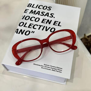 Gafas Qianai ovaladas antiluz azul para mujer, montura completa TR90, monturas de gafas de estilo coreano, diseño de cara lisa - Product Image 4