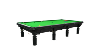 Table de billard professionnelle de tournoi en bois massif de 12 pieds, avec plateau en ardoise marbrée, cuir véritable, design unique, snooker