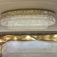 Plafonnier moderne en cristal K9 Lustre en cristal de luxe pour chambre à coucher et salon