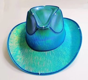 Sombrero de Vaquero Luminoso con Luces LED para Fiestas Rave, Sombrero de Vaquera Luminoso para Despedida de Soltera, Accesorios para Fiestas Nocturnas, Suministros para Festivales - Product Image 5