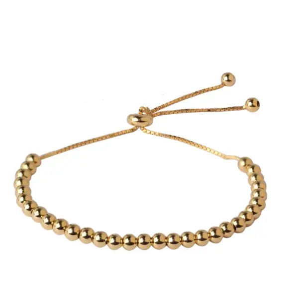 Inspired Stainless Steel Jewelry Adjustable Boba bracelet Fashion women's jewelry waterproof low allergy wholesale cheap