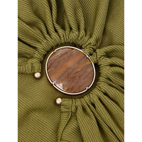 Gaun Kasual Fashion Wanita Ukuran Besar, Bahan Sutra Mulberry Asli, Model A-Line Panjang Menyentuh Lantai, Warna Solid, Lengan Pendek