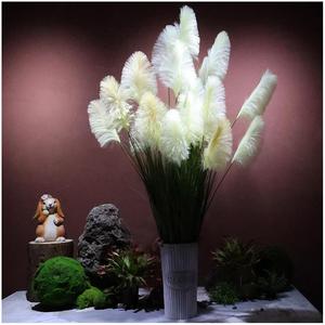 Bouquet de fausses herbes de la Pampa artificielles réalistes, blanches et moelleuses, pour la décoration de la maison, du <span class=keywords><strong>salon</strong></span>, de la table de mariage, style bohème - Product Image 2