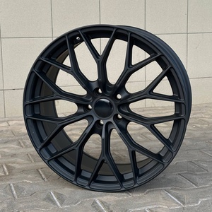 Jantes en alliage forgées sur mesure 17 18 19 20 21 22 24 pouces noires 5x114.3/5x120/5x112/5x110 pour Porsche Audi Benz <span class=keywords><strong>BMW</strong></span> - Product Image 4