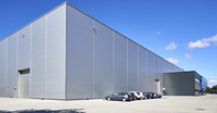 Nave de Almacenamiento de Estructura de Acero Prefabricada de Gran Envergadura, Diseño Moderno, Certificación ISO/CE, Alta Resistencia al Viento