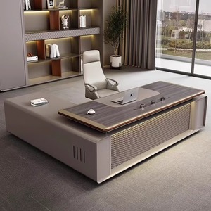 Vente Flash - Vente Directe d'Usine - Bureau <span class=keywords><strong>BOOS</strong></span> en Forme de L Moderne et Haut de Gamme - Idéal pour les Dirigeants/Directeurs Généraux - Product Image 1