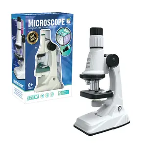 गर्म बिक्री शैक्षिक खिलौने बच्चों के प्रकाश माइक्रोस्कोप सूक्ष्म की अद्भुत दुनिया में प्रवेश करते हैं