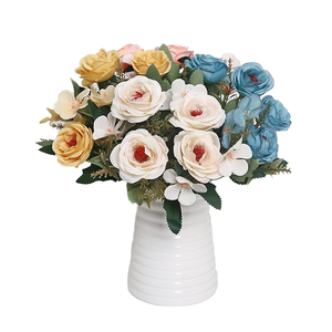 Factory Direct Nordic Style Handmade Realistic Silk White Camellia <b>Wedding</b> Bride Bouquet Photographic <b>Props</b> Valentine's Day Day - Product Image 4