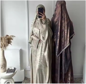 <span class=keywords><strong>Robe</strong></span> <span class=keywords><strong>de</strong></span> <span class=keywords><strong>Soirée</strong></span> Islamique Luxe Personnalisée et Élégante <span class=keywords><strong>pour</strong></span> <span class=keywords><strong>Femme</strong></span>, Velours Respirant Makhawir avec Diamants Scintillants, Abaya Modeste <span class=keywords><strong>Hijab</strong></span> - Product Image 1