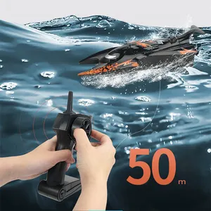 A forma di aragosta calda da 2.4G barca telecomandata Cool Tech stile barca per bambini regali giocattoli di controllo Radio elettrico RC motoscafo