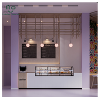 Chaises et tables de café écologiques personnalisées en gros avec éclairage LED pour comptoirs de caisse et kiosques