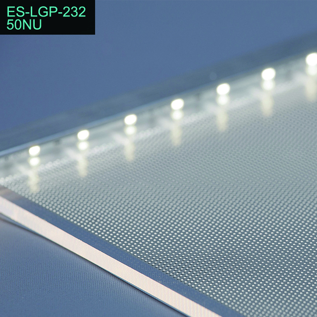 Custom Transparent Acrylic Light Guide Plate Led Panel Light PMMA for 50NU7400 ES-LGP-232