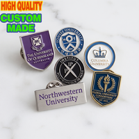 Badges en métal émaillé personnalisés : Broche avec logo de l'université et du collège pour les étudiants et les anciens étudiants d'Edinburgh, de Toronto, de Monash, de PSL, cadeau décoratif