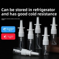 Flacons vides en PET pour spray nasal, 5, 8, 10, 20, 30 ml, avec buses pulvérisatrices directes, contenants cosmétiques rechargeables pour voyage
