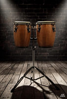 Professional Mini Conga Drum Set with Heavy Duty Stand Hand Percussion Latin Bongo Drums for Adults Kids Beginners