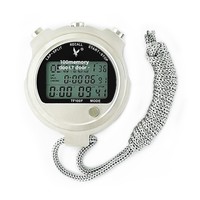 Stopwatch Elektronik Tianfu Brand TF100F Berbahan Aluminium Alloy Tiga Baris 100 Jalur Anti Selip Dapat Disesuaikan dengan Fitur Countdown Timer