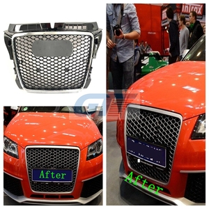 Convient pour <span class=keywords><strong>Audi</strong></span> Cari <span class=keywords><strong>A3</strong></span> RS3 LOOK GRILL 8P 2008-2012 FRONT GRILLE - Product Image 6