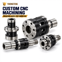 Accouplement de servomoteur robotisé, broches usinées CNC OEM, composant en acier tourné sur mesure pour assemblages de servomoteurs