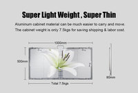 Écran LED transparent portable pour intérieur et extérieur, mur vidéo LED pour vitrine de centre commercial, P3.91 P7.81