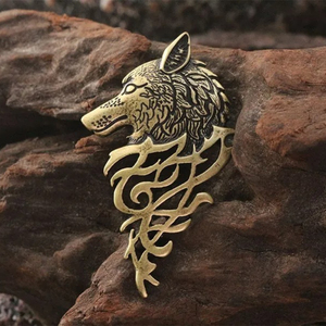 Collar vikingo con colgante de cabeza de lobo celta, joyería de moda, amuleto sobrenatural - Product Image 6
