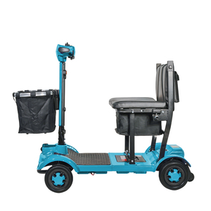 Trottinette pliable pour adultes, trottinette de mobilité longue portée avec batterie supplémentaire, trottinette portable pour les voyages et les courses avec panier - Product Image 1