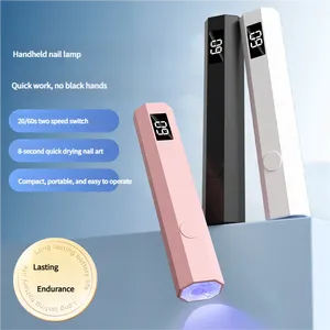 โคมไฟเล็บจอ LCD สีขาว, โคมไฟยูวีแอลอีดีแบบชาร์จได้สำหรับทำเล็บที่บ้าน, อุปกรณ์เสริมสำหรับช่างทำเล็บ, ของขวัญวันหยุดสำหรับ - Product Image 3