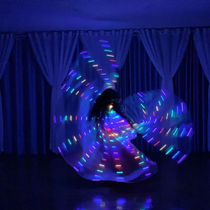 Oggetti di scena da tavolo Costume Disco Bar Ktv colorato cintura interruttore oro ala 300 luce adulti <span class=keywords><strong>ali</strong></span> Led luminose - Product Image 4